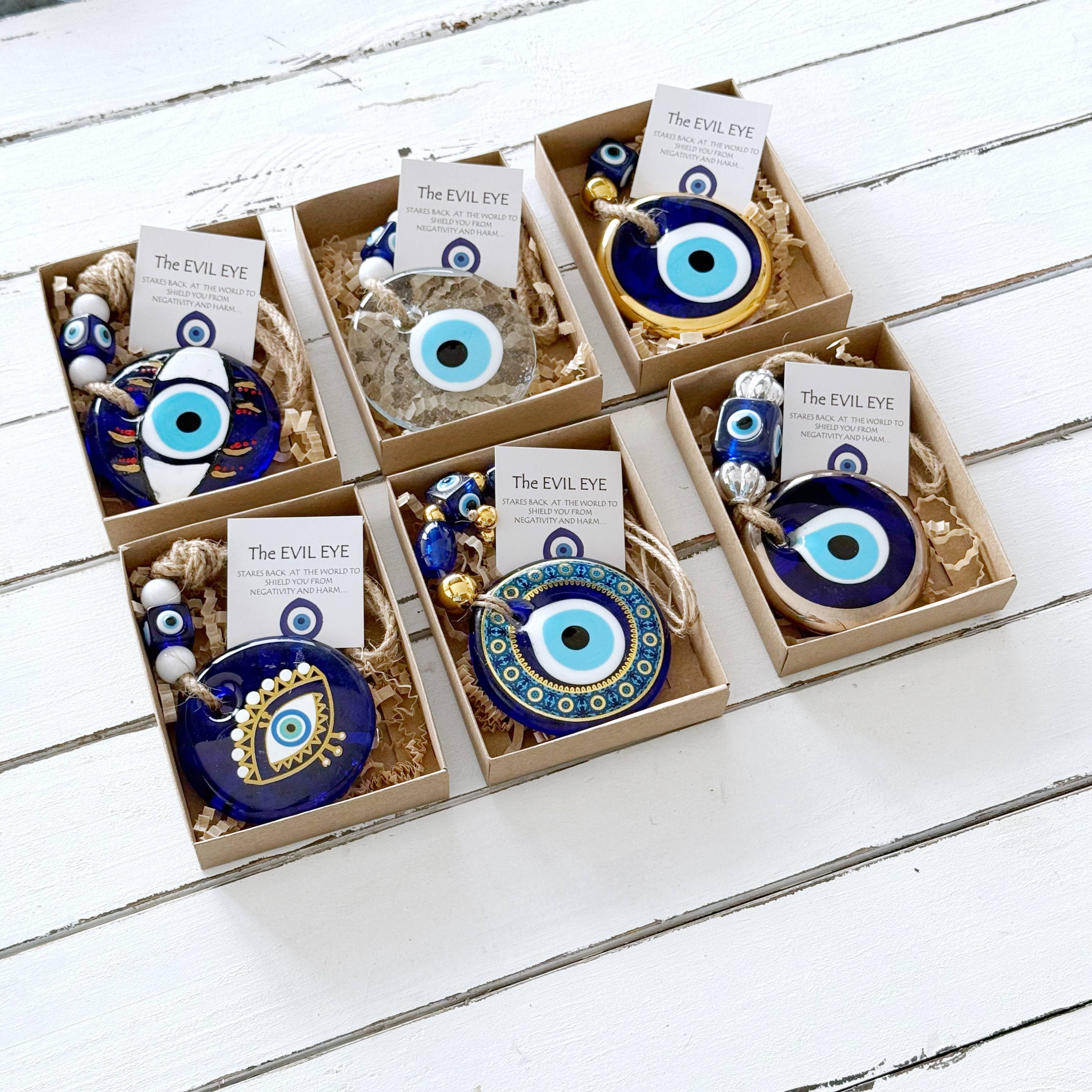 Evileyefavor - Wholesale Wall Accent - Wholesale Boho Evil Eye Wall Hanging - Blue Bead Protection 4