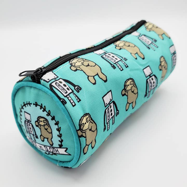 La Ru - Wholesale Pencil Case/Pouch - Robot vs Sloth Pencil Case2