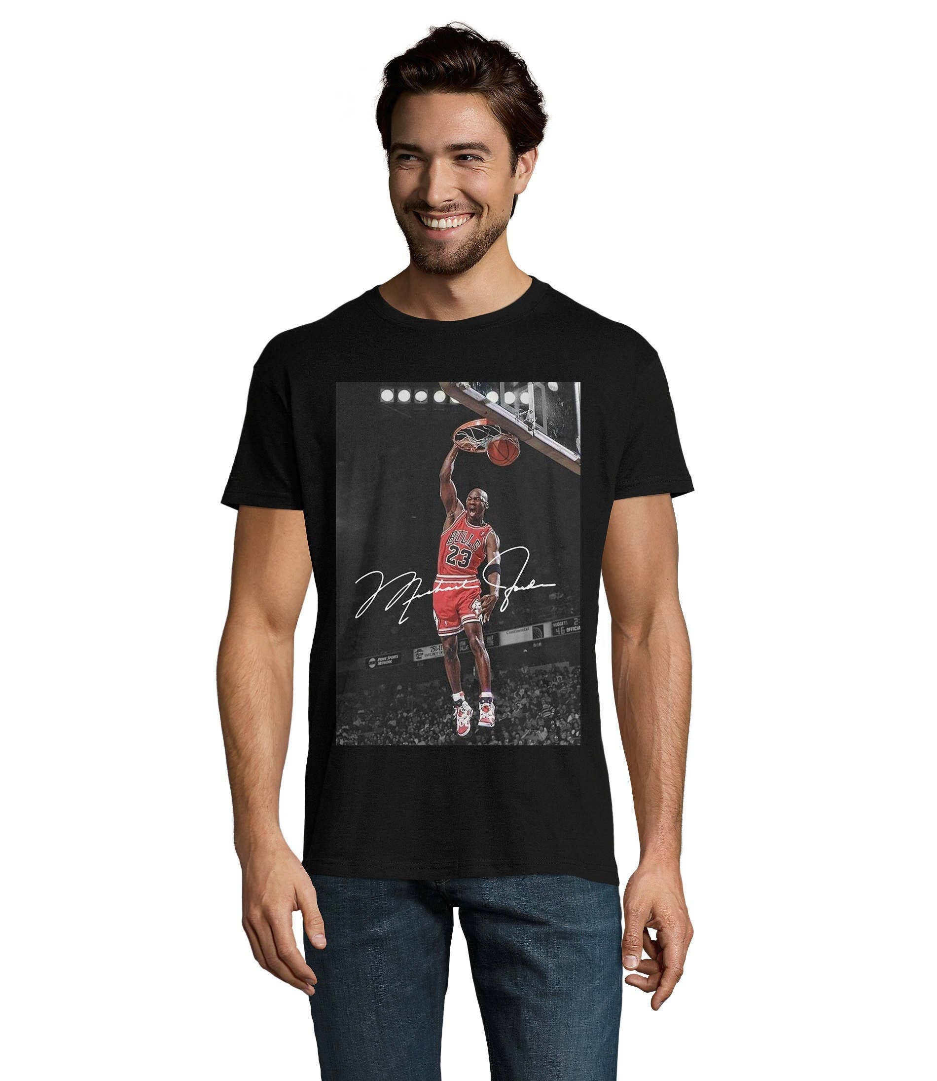 TheKingShirt - Wholesale Graphic Sweatshirt - Women's - Michael Jordan Dunking Signed Logo Unisex Cotton T-Shirt0