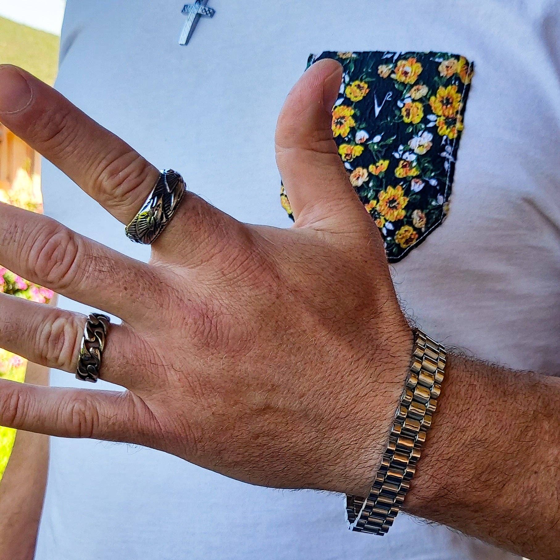 ANELLO maxi fede uomo inciso ACCIAIO for wholesale on Faire2