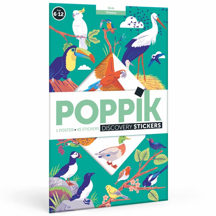 Oiseaux - Poster en stickers - Discovery 7+ pour la vente par POPPIK