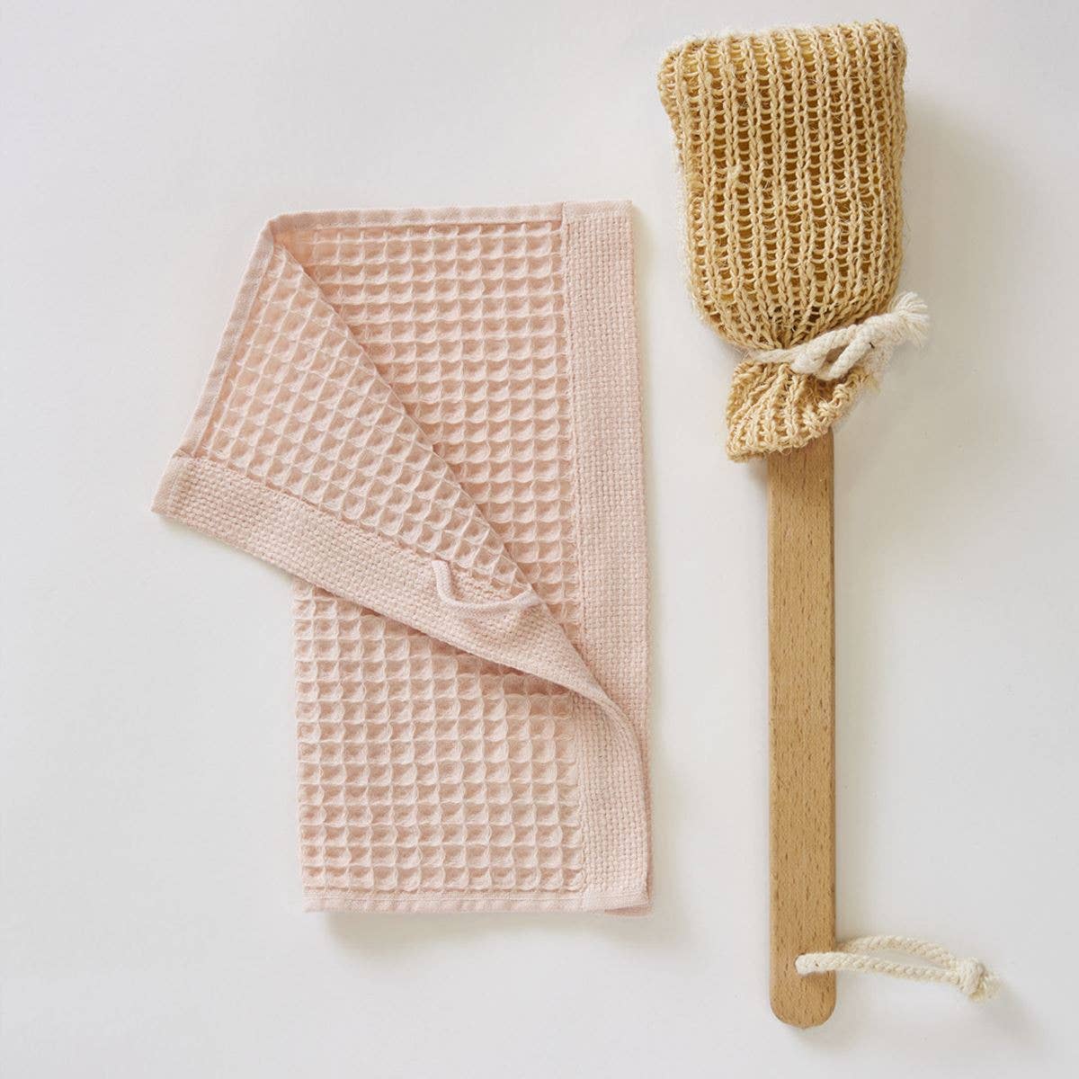 Sylvie Thiriez - Wholesale Bath Towel - hand towel honeycomb 30x30 cm Bain de minuit pink0