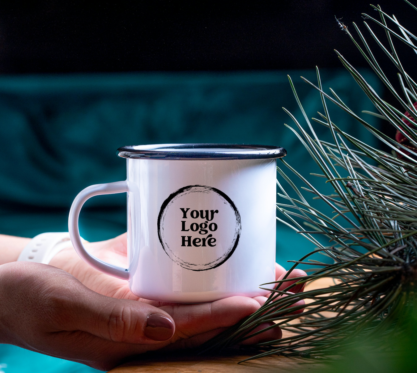 With Love Louise - Vendita all'ingrosso Tazza - Tazza da campo smaltata personalizzata per il tuo marchio: il tuo logo qui5