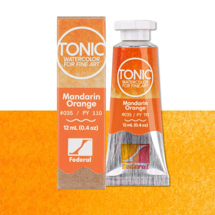 Tonic Watercolor, 12 mL Tube, #035 Mandarin Orange for wholesale by Federal Color