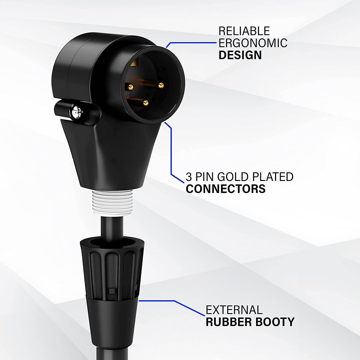 LyxPro – wholesale Musikinstrument – Mikrofon XLR Vinklad Manlig Kabel 3 Pin Mic Kabel Pro Audio11