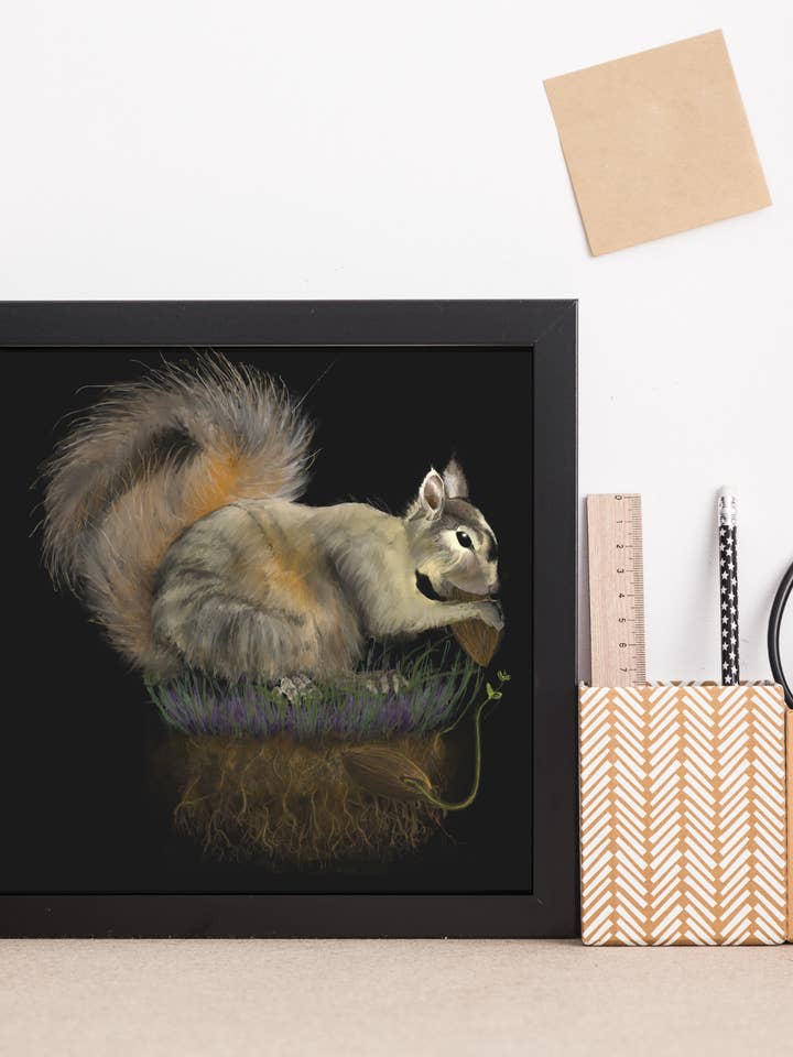 Fluffy Tree Planter Art Print for wholesale by Signum Somnia