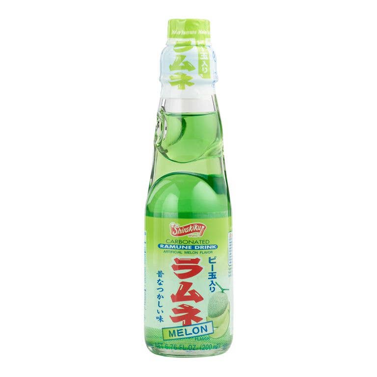 L&F Universal Goods - Wholesale Soda/Carbonated Drink - Shirakiku Ramune Melon 30/200mL0