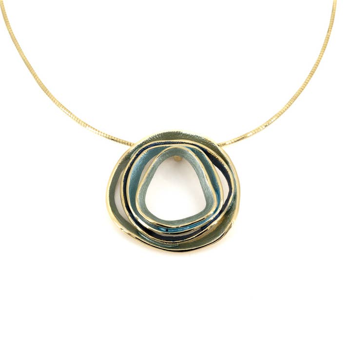 Irregular circles necklace for wholesale by KLK