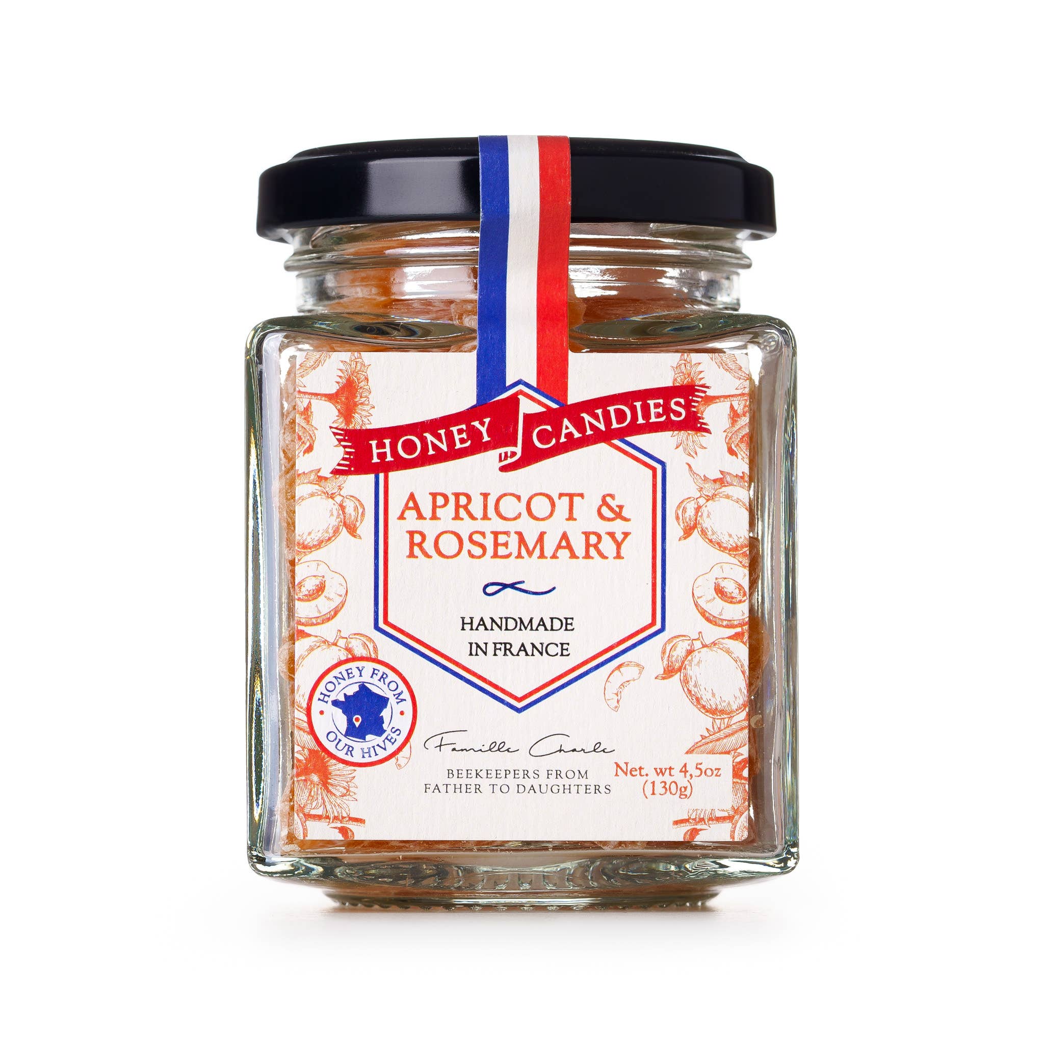 Les Abeilles de Malescot - Wholesale Hard Candy - Honey Candies Apricot & Rosemary (130g)3