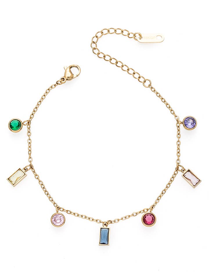 Bejewel Fringe Stone Bracelet for wholesale by Artini Accessories