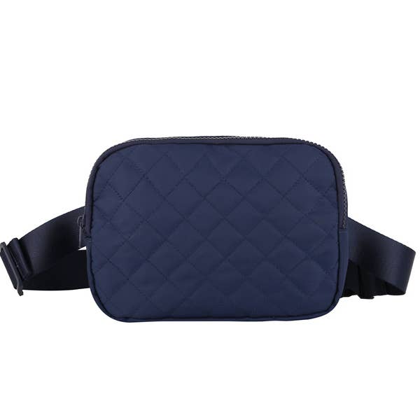 bolso de cintura de microfibra acolchado de color liso para mujer para venta al por mayor de Nima Accessories Inc