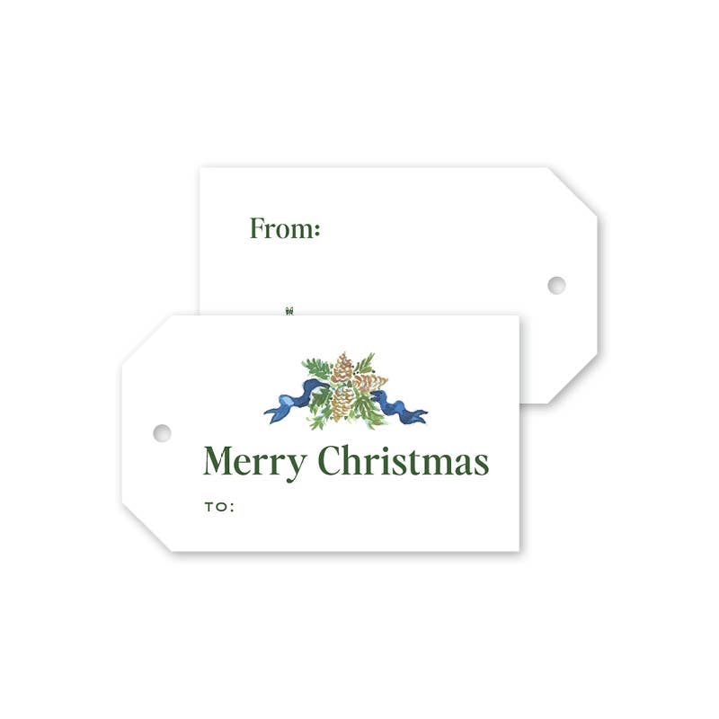 Dogwood Hill – wholesale Presentetikett – Blå Bandetallrikar Presentetiketter