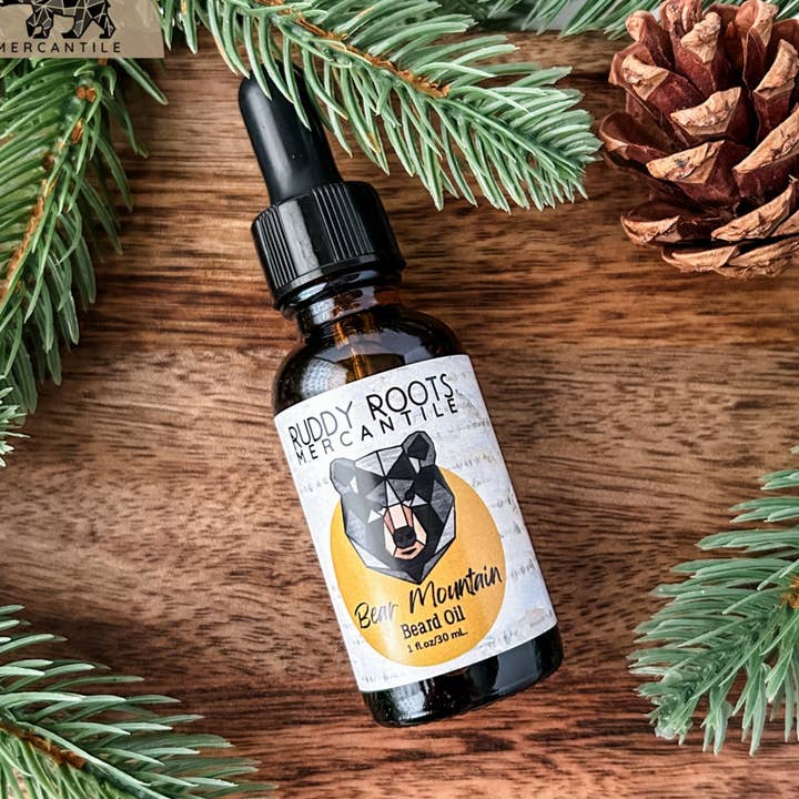 Bear Mountain Beard Oil for wholesale by Ruddy Roots Mercantile & Fragrance House