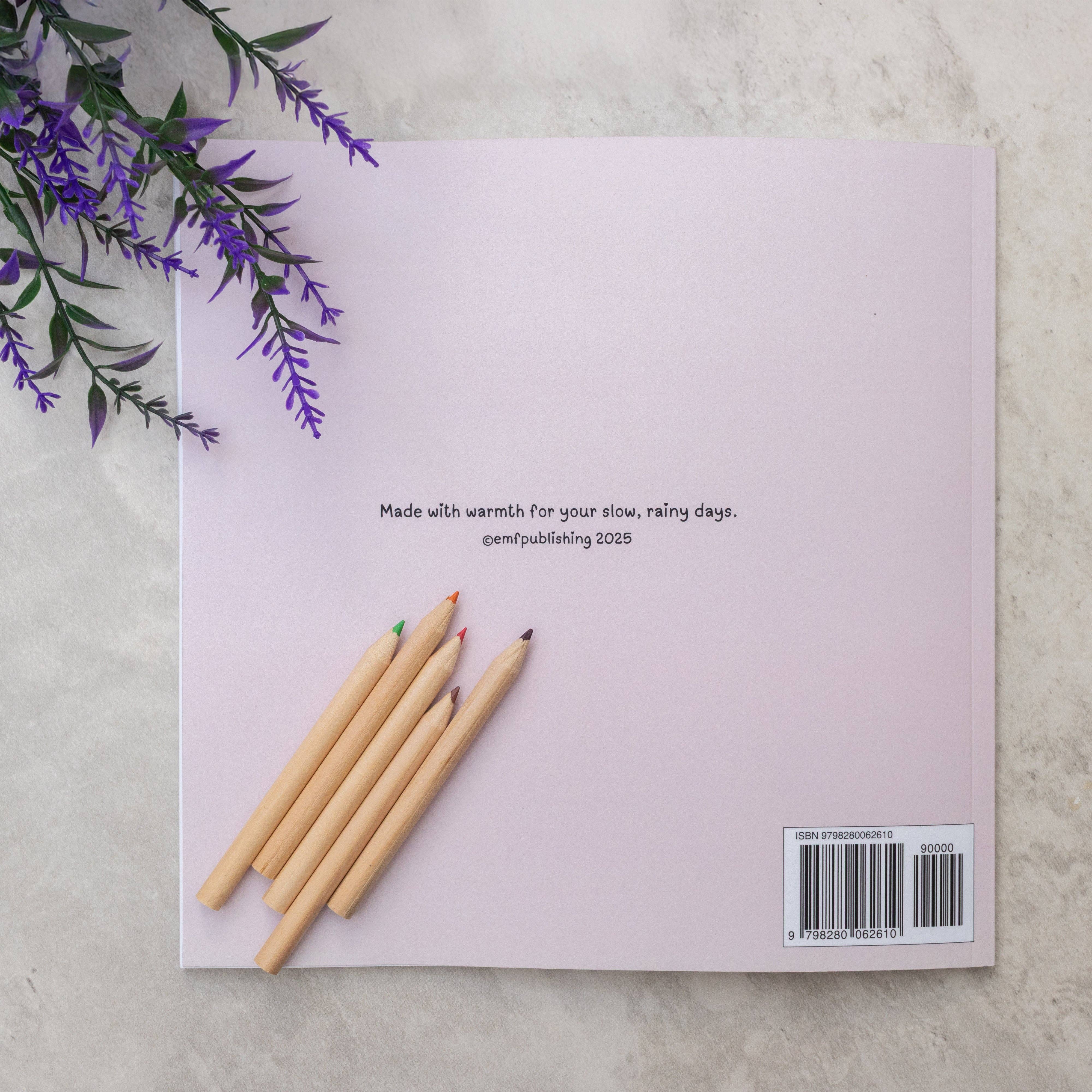 EMF Publishing - Wholesale Coloring & Activity Book - Adult - Rainy Day Comforts: A Colouring Book For Cosy Rainy Days3