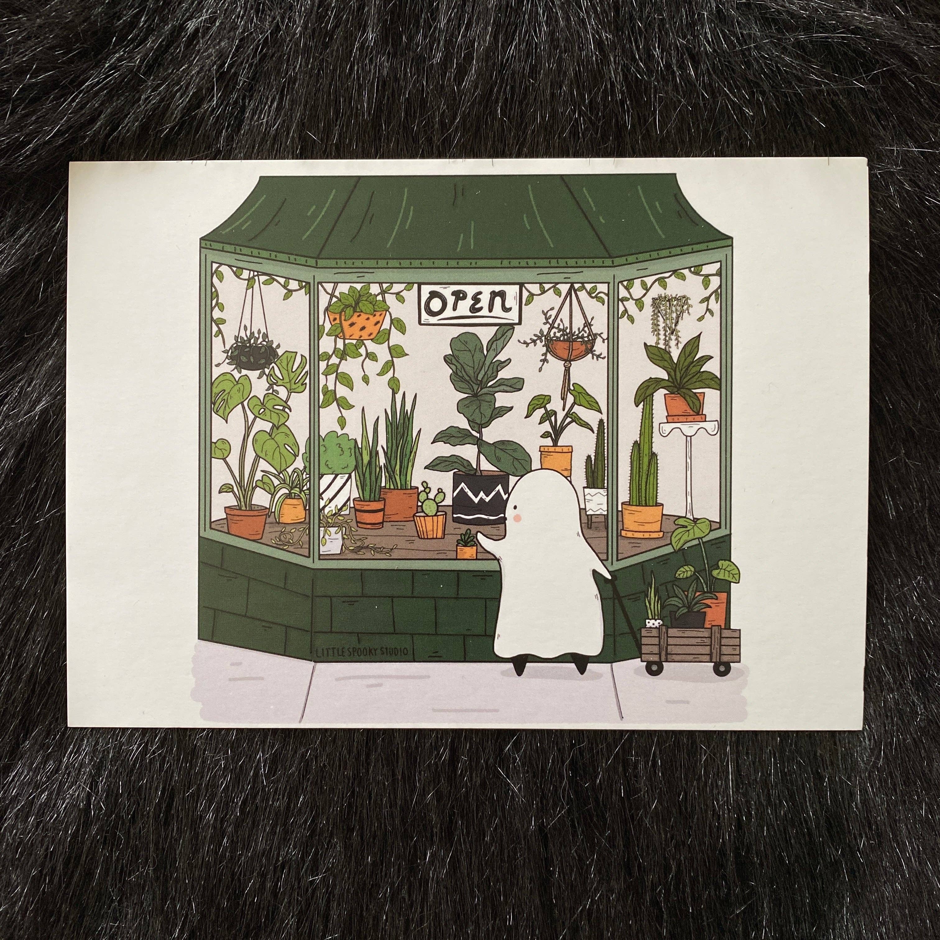 Little Spooky Studio - Wholesale Art Print - Plant Shop Art Print4