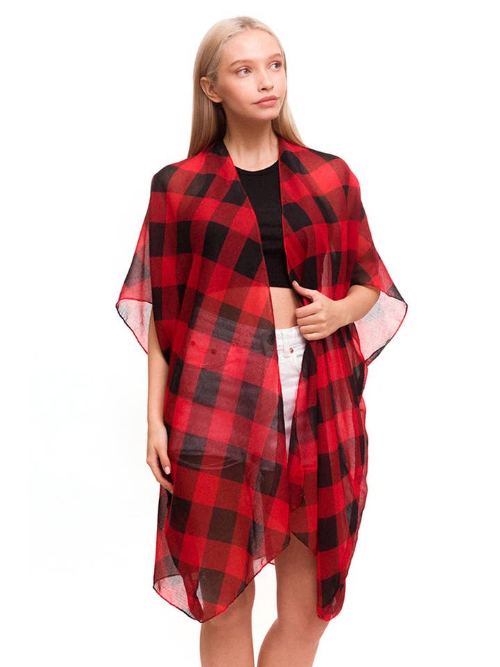 Hana - Wholesale Kimono - Dames - Geruite kimono met gingham6