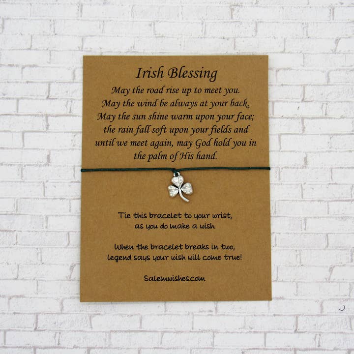 Irish Blessing Wish Bracelet for wholesale by Salem Wishes