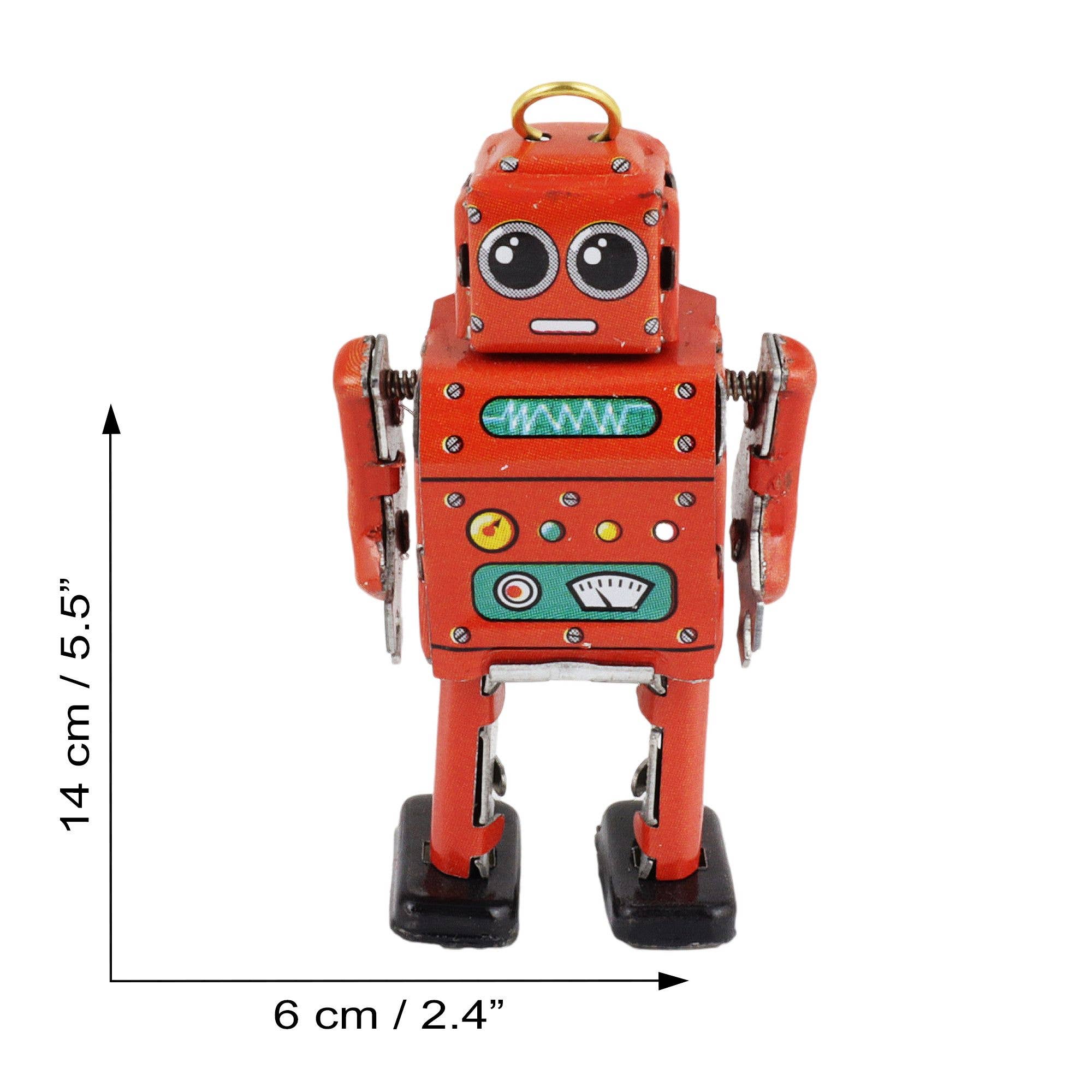 Tribal Trade GmbH – wholesale Dekorativ statyett – 6-pack plåtleksak mini robot mini figur plåtrobot4