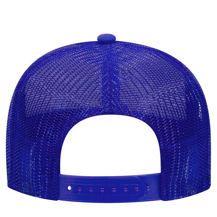 Wholesale Accessory Market - Wholesale Trucker Hat - Unisex - OTTO Red, White, & Blue Foam Front Mid Profile Trucker Hat