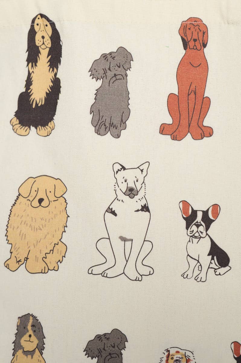 SM WARDROBE - Wholesale Tote Bag - Women's - COLORFUL CARTOON DOGS PRINT TOTE BAGS5