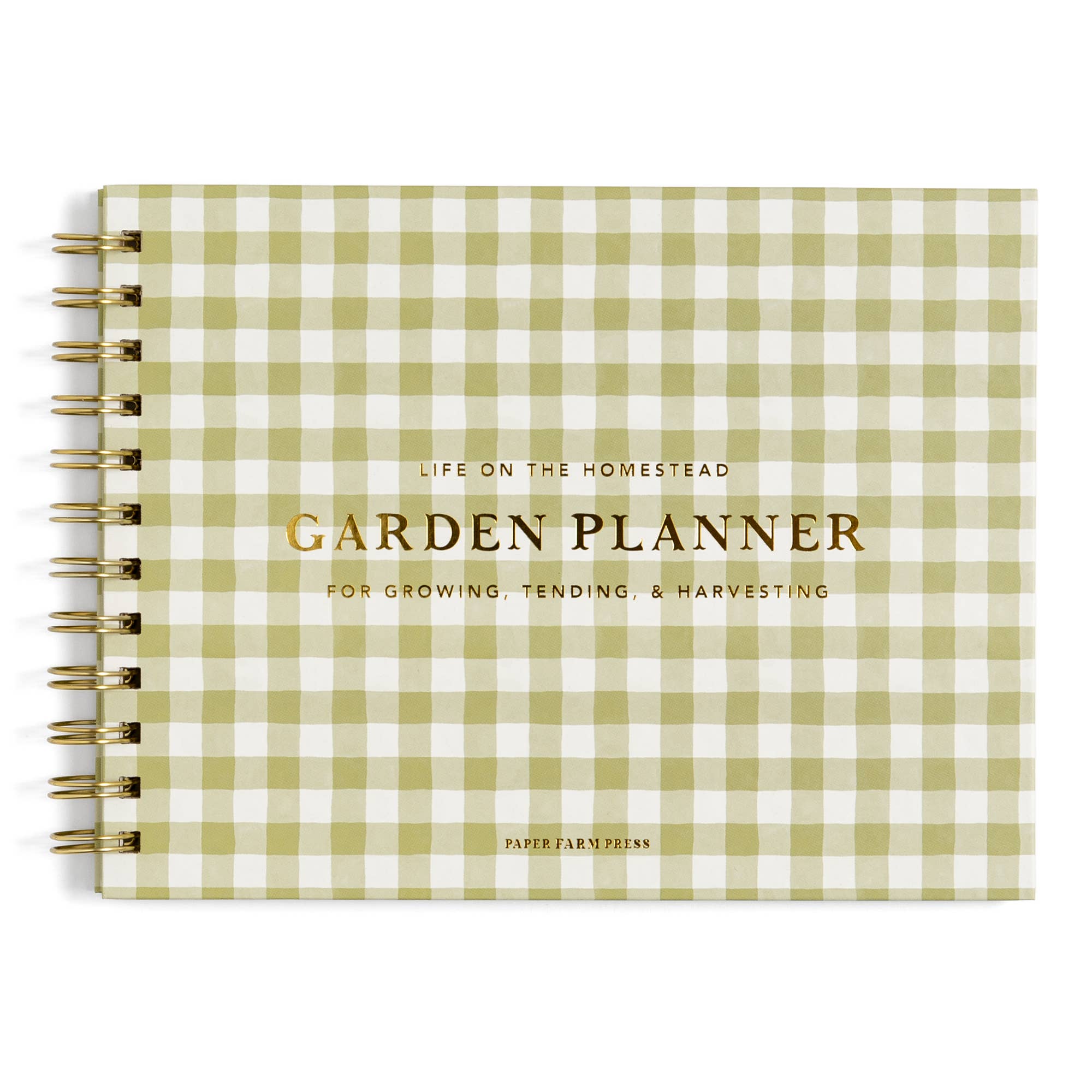 Paper Farm Press - Wholesale Planner - Life On The Homestead Garden Planner - Gingham1