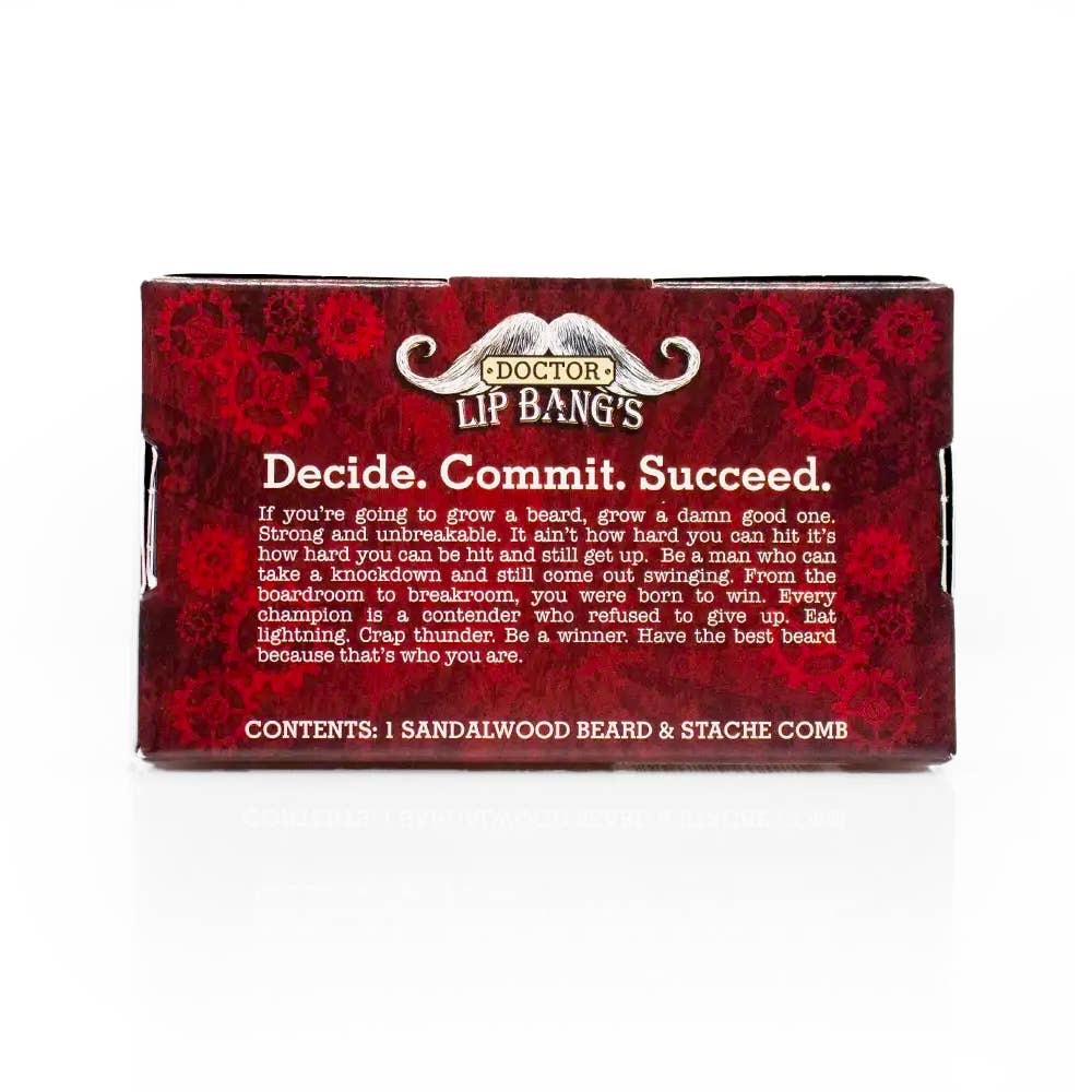 Doctor Lip Bang's - Wholesale Beard Brush/Comb - Beard & Stache Comb2