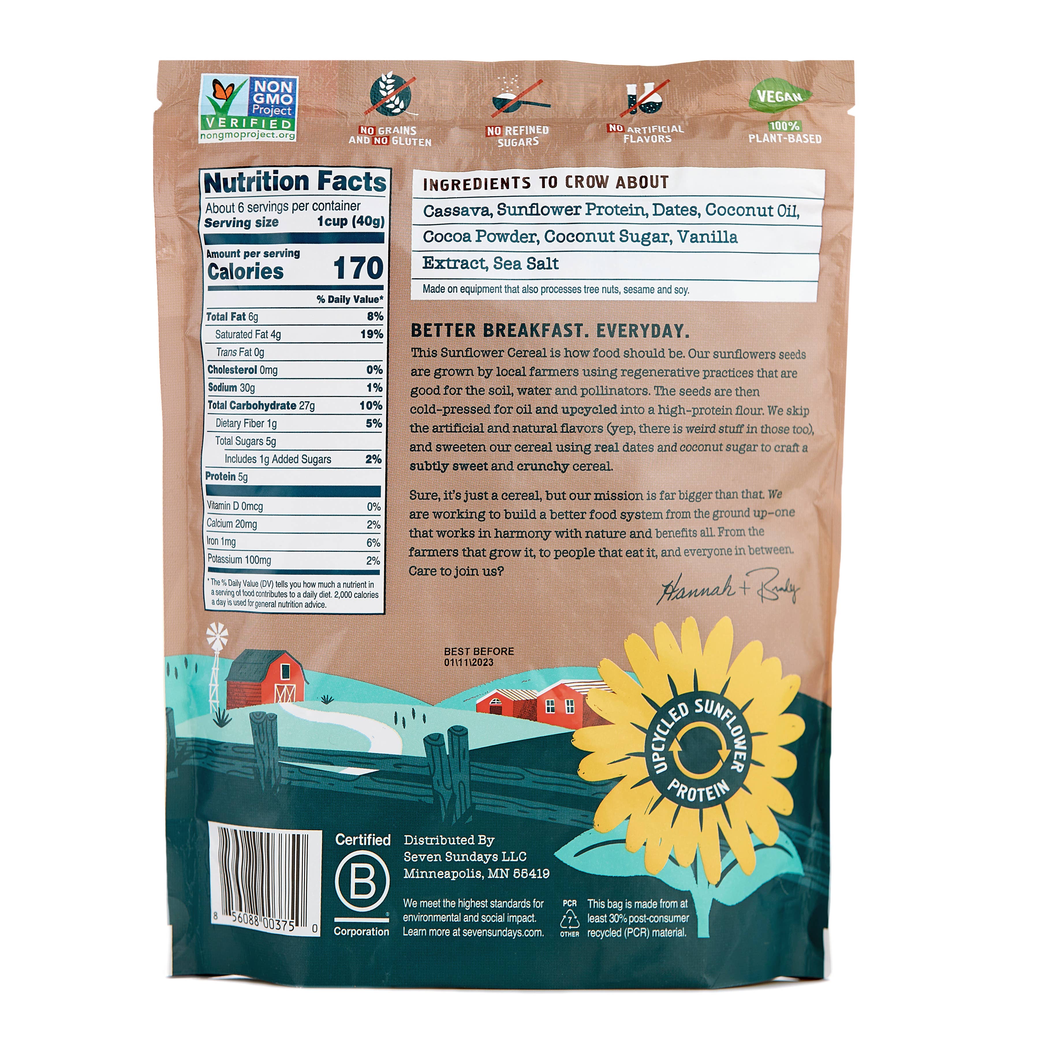 Seven Sundays - Wholesale Breakfast Cereal - Real Cocoa Grain Free Cereal1