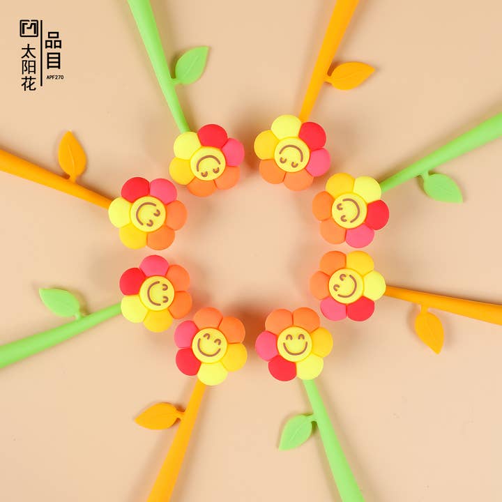 BCmini - Wholesale Pen - 22702 Happy Flower Wiggle Gel Pen-485