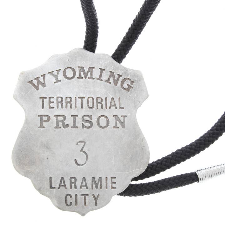 Insigne de la prison du Wyoming, finition en laiton pour la vente par HHH Designs