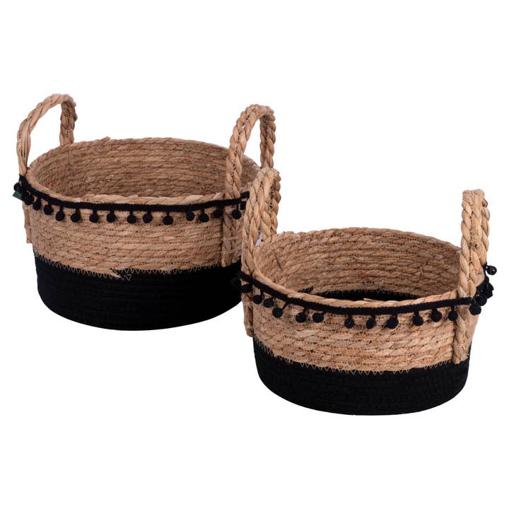 VdE Tivoli 1996 - Wholesale Basket - SET 2 BASKETS/ BLACK POMPOMS0
