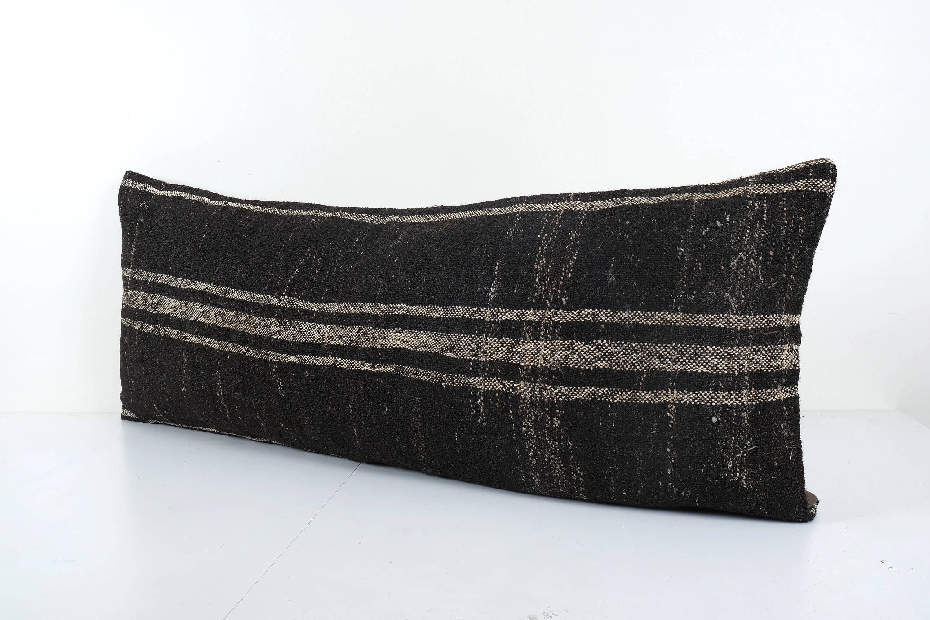 Vintage Pillows Store - Wholesale Throw Pillow Cover - Goat Hair Organic Long Bedding Kilim Pillow Cover, Tribal 1