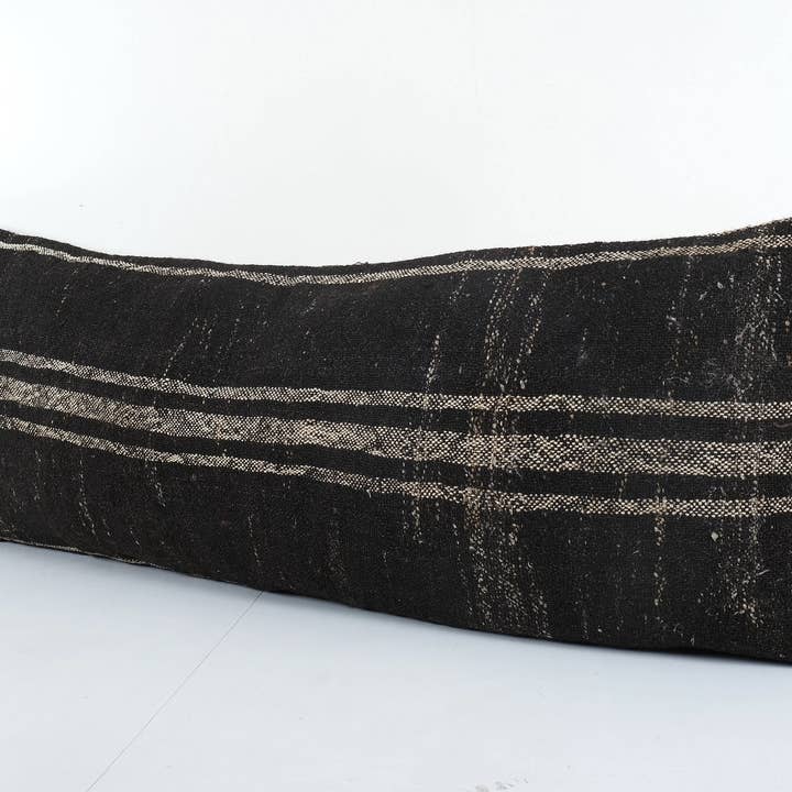 Vintage Pillows Store - Wholesale Throw Pillow Cover - Goat Hair Organic Long Bedding Kilim Pillow Cover, Tribal 1
