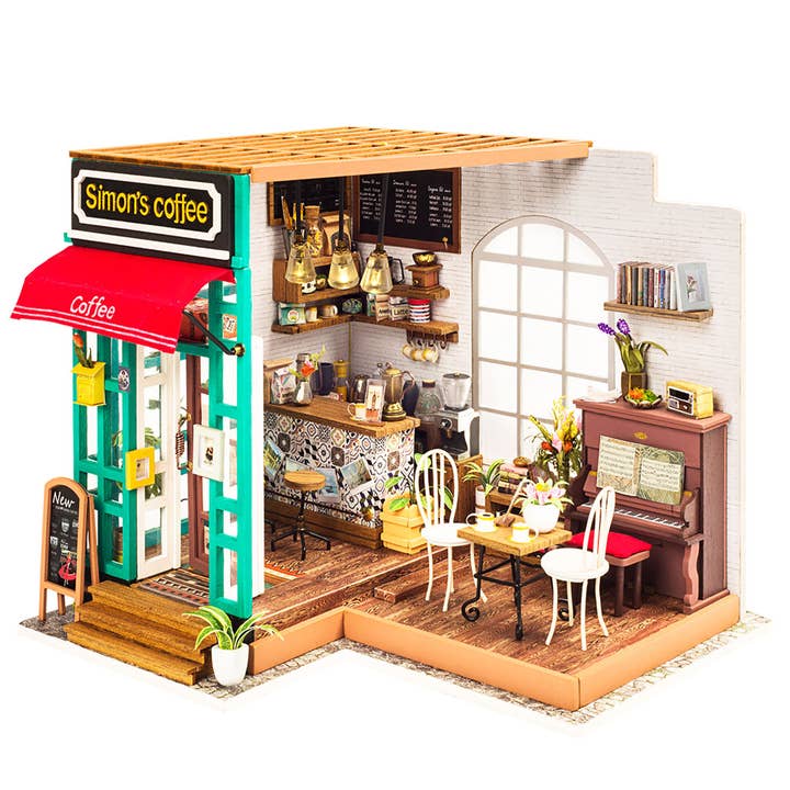 Magnote - Wholesale DIY Craft Kit - Rolife Simon's Coffee DIY Miniature House Kit