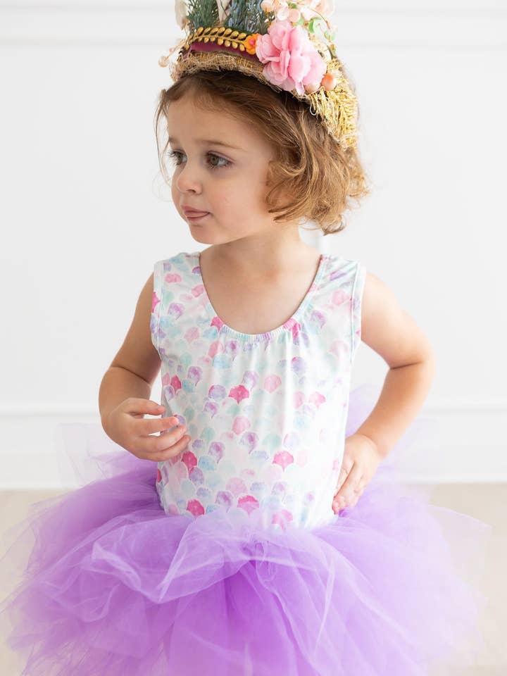 Mila & Rose - Wholesale Leotard - Kids - Mermaid Scales Tank Tutu Leotard