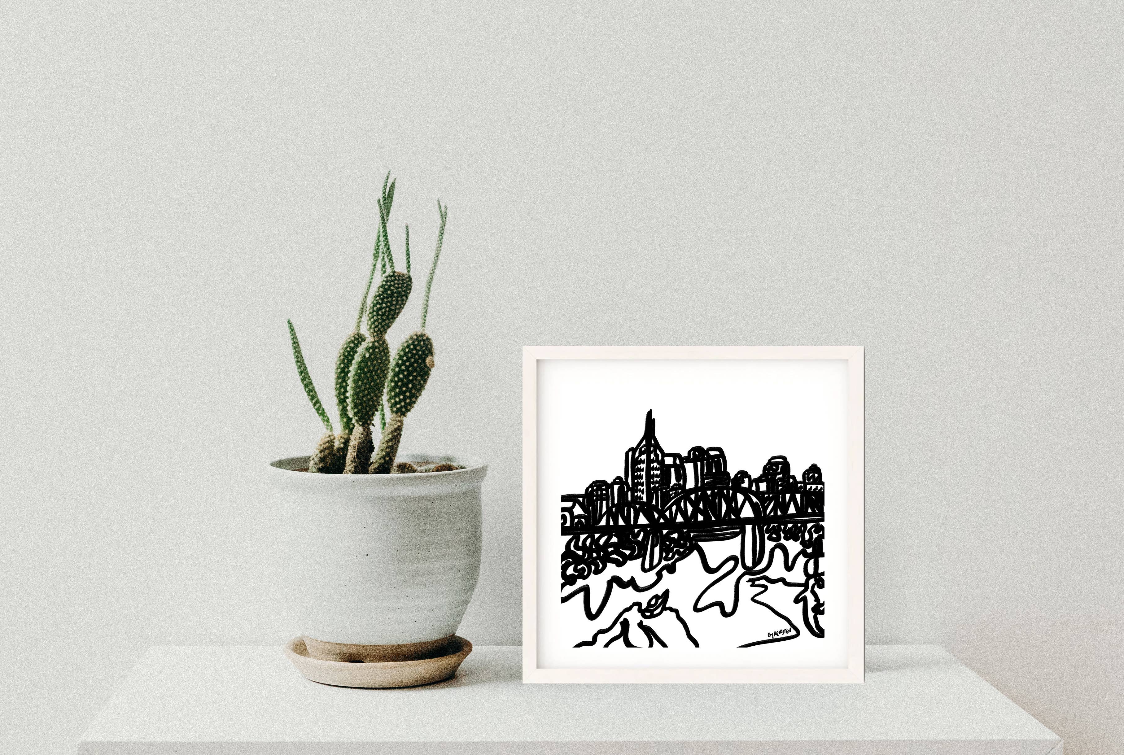bykeirsten - Wholesale Art Print - Nashville (Skyline)1