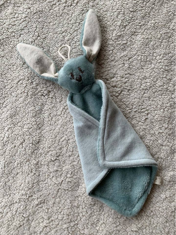 Mes Bouilles à Bisous - Wholesale Security/Cuddle Blanket - Baby - Doudou Mini Câlinou - green rabbit2
