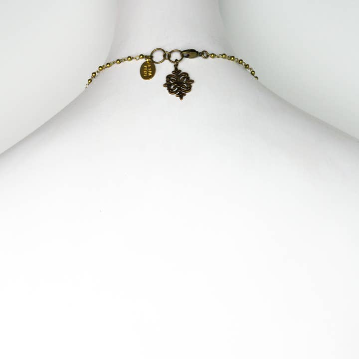 A Silk Purse - Wholesale Pendant/Charm Necklace - Darlene Venetian Bead Necklace