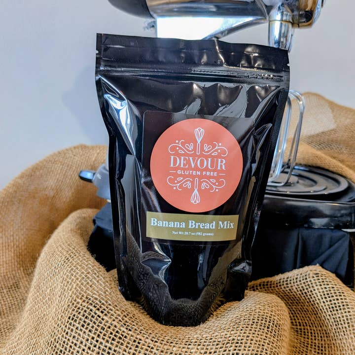 Gluten Free Banana Bread Mix for wholesale by DEVOUR Gluten Free