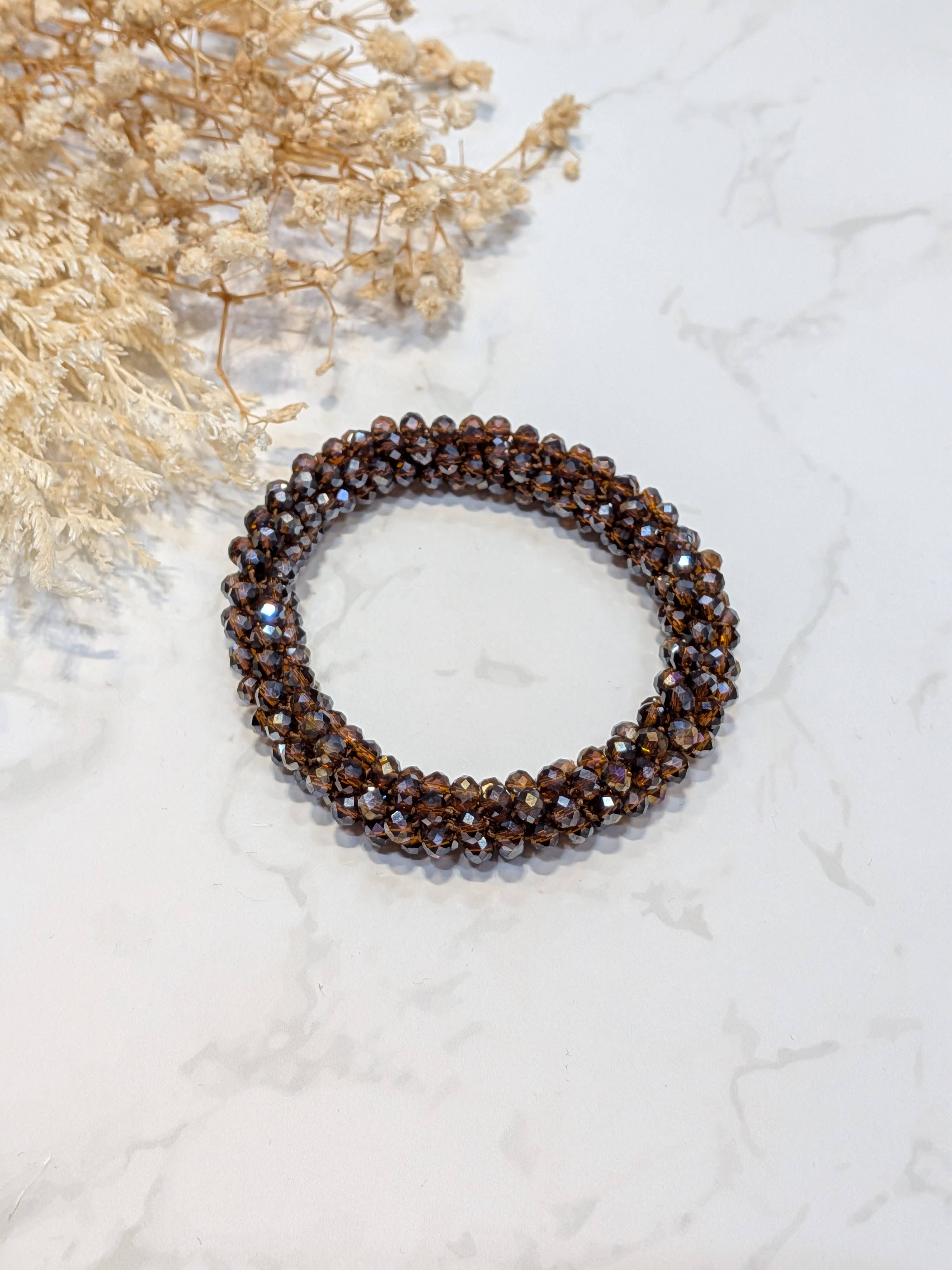 LOLO & YAYA - Wholesale Link & Chain Bracelet - Black-tone crystal effect bracelet32