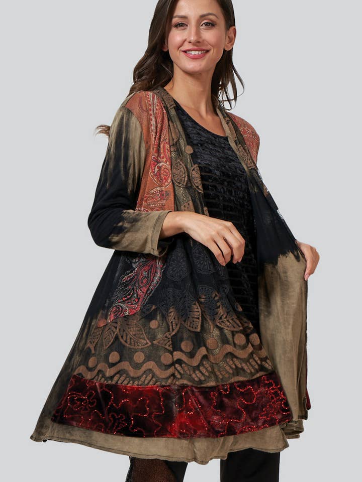 Långärmad kofta (CH-129) för wholesale av Kathmandu Imports