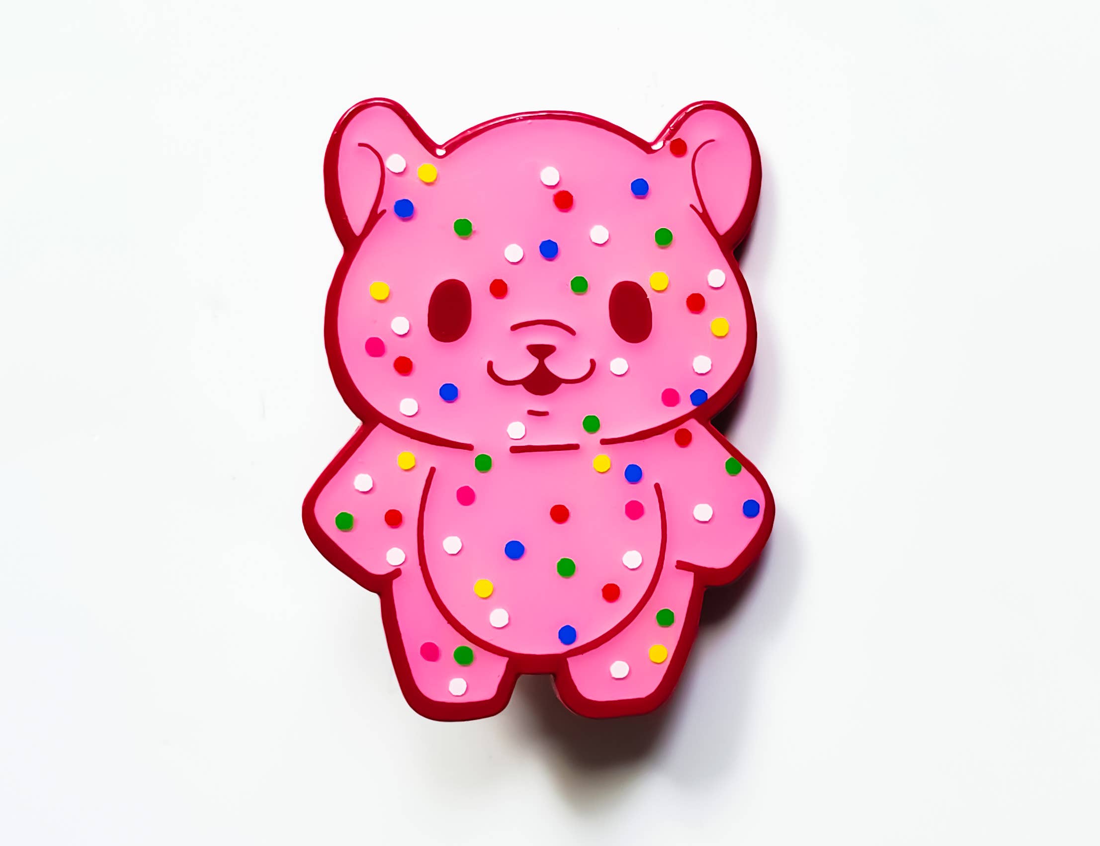 Atomik Cupcake Designs - Wholesale Lapel Pin/Button - Animal Cookies Kawaii Bear 1.5 Inch Soft Enamel Pin2