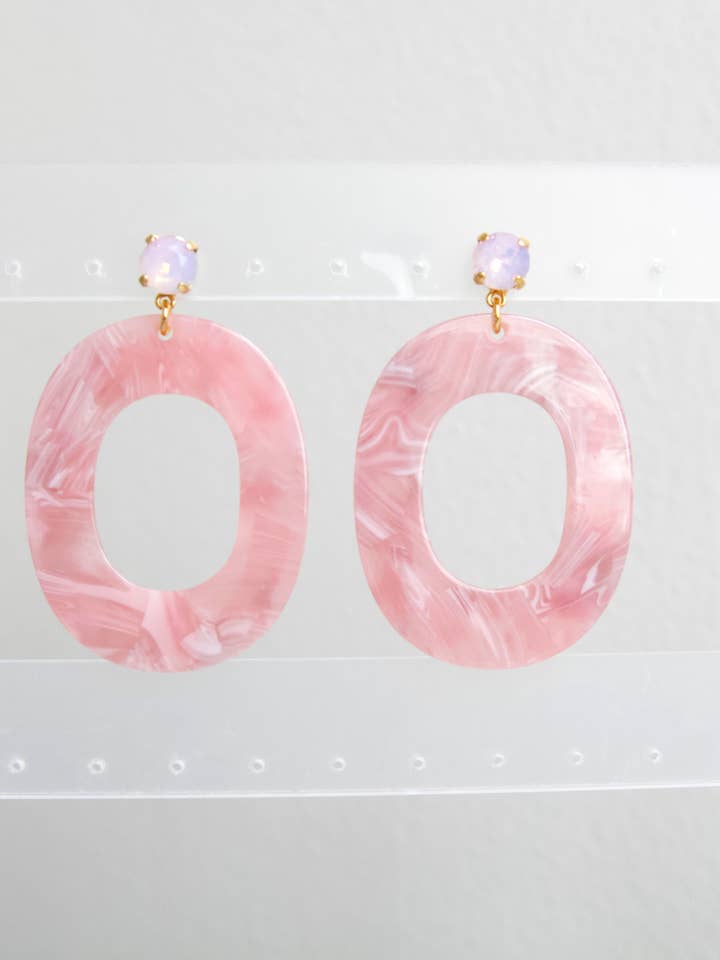 orecchini rosa estivi | gioielli da spiaggia | San Valentino per la vendita all'ingrosso da parte di TrendingAbove Jewelry