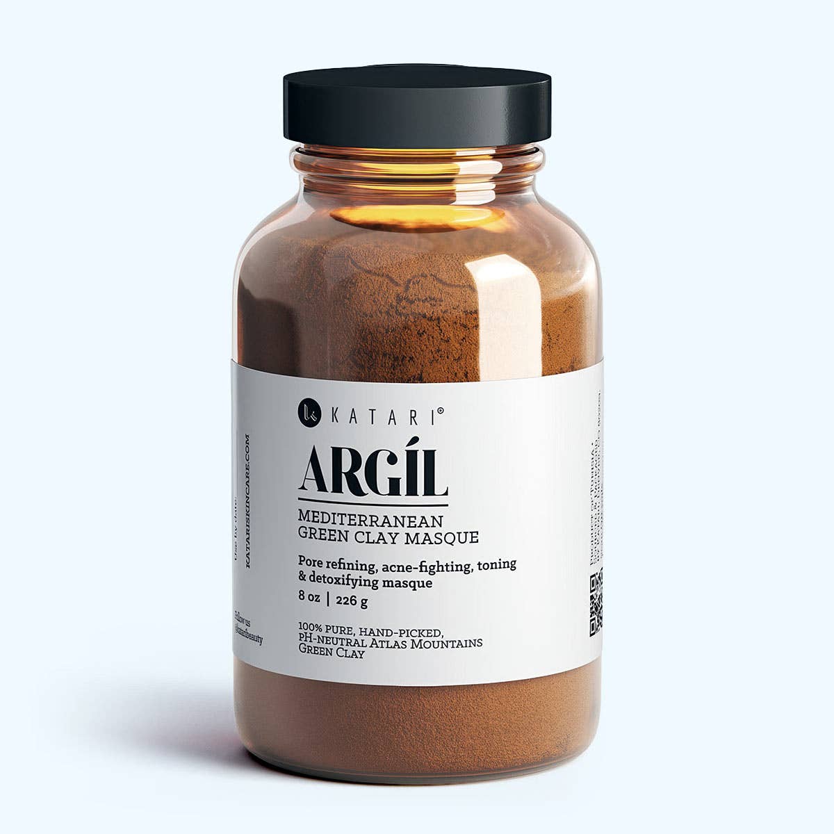 Katari Beauty - Wholesale Skincare Face Mask - FACIAL MASQUE | Acne, Blackheads Detox pH-Neutral Green Clay1