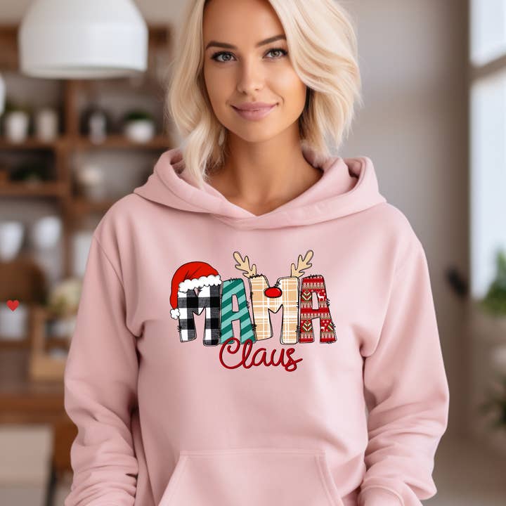 Christmas Mama Claus Hoodie - Mommy Christmas Hoodie for wholesale by La Bella Rose Boutique
