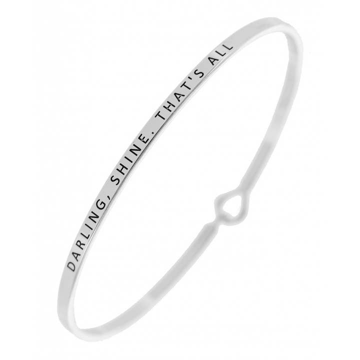 FR6543 ÄLSKLING, SHINE THAT'S ALL_3mm armring för wholesale av 0011 PREMIERE