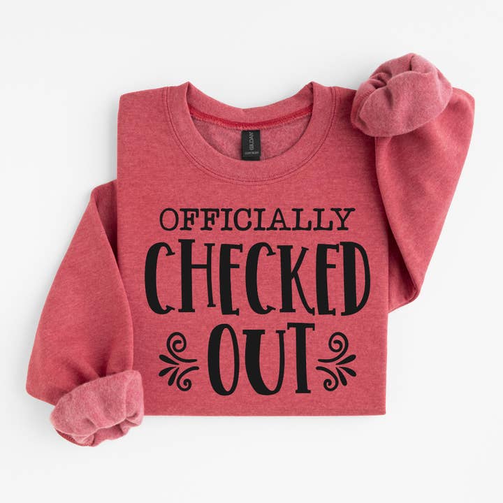 Officielt Tjekket Ud Sjov Sweatshirt for engroshandel hos Simply Spoken Apparel
