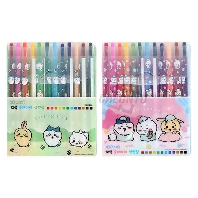 K-Wonderland - Venta al por mayor Lápices de colores - Juego de 12 lápices de colores con forma de plomo Chiikawa 5