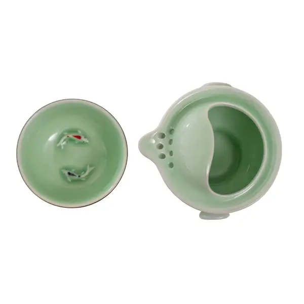 Urban Tokyo - Wholesale Tea Set - Koi Fish Kung Fu Tea Set 6oz Tea Pot with A Cup5