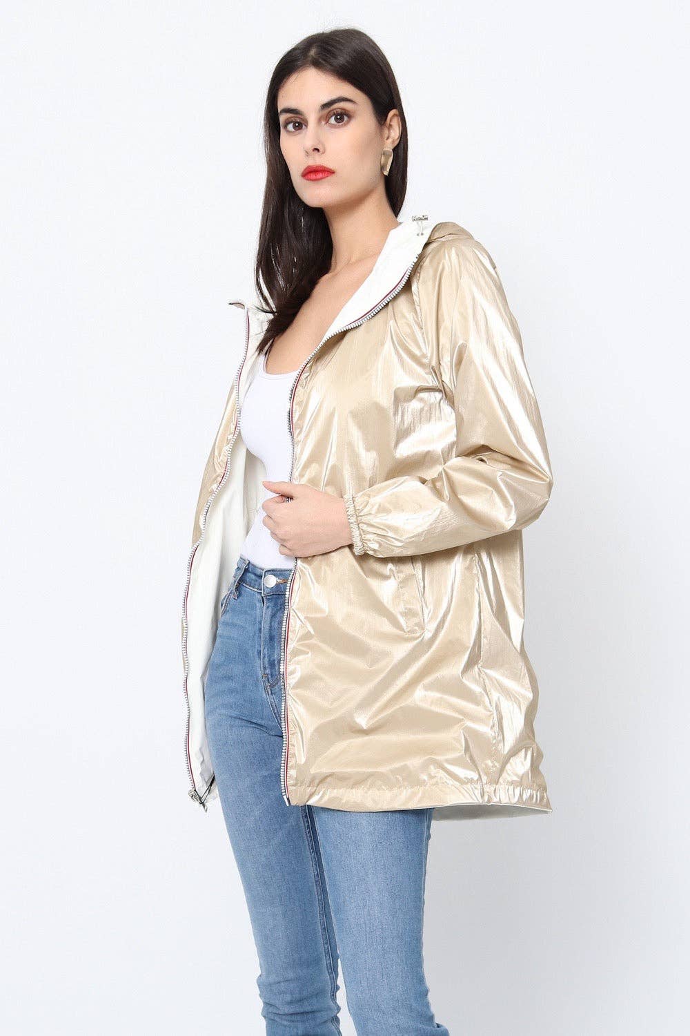 SOFTY - Wholesale Windbreaker - Women's - Reversible waterproof windbreaker - S381137