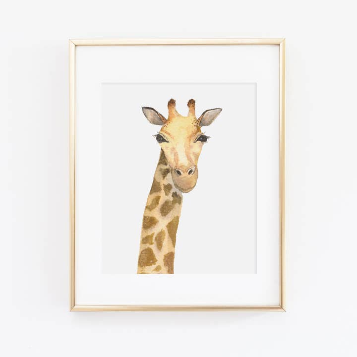 Giraffe Art Print for wholesale by Cami Monet